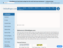 Tablet Screenshot of onlineropes.com